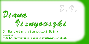diana visnyovszki business card